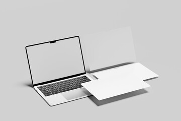 laptop screen mockups Blank