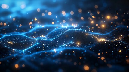 Obraz premium Abstract background with geometric shapes perfect for AI and audio tech