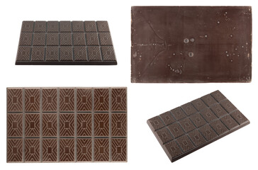 Dark chocolate bar textured background. Chocolate Pattern