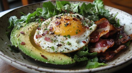 Wholesome Keto Meal with Fresh Ingredients