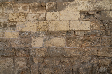 Old limestone brick wall texture
