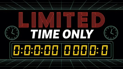 Limited Time Offer Promotional Poster 
