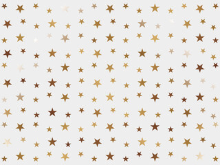 高級感のある星柄背景　ホワイト＆ゴールド