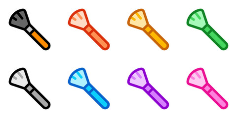 Editable makeup brush vector icon. Cosmetics, makeup, skincare, beauty. Part of a big icon set family. Perfect for web and app interfaces, presentations, infographics, etc