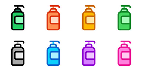 Editable shower gel vector icon. Cosmetics, makeup, skincare, beauty. Part of a big icon set family. Perfect for web and app interfaces, presentations, infographics, etc