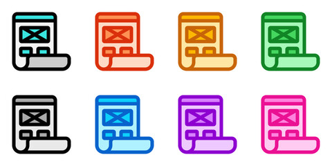 Editable design wireframe vector icon. Part of a big icon set family. Perfect for web and app interfaces, presentations, infographics, etc