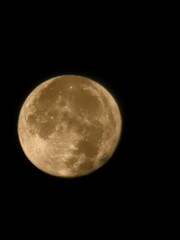 full moon over black