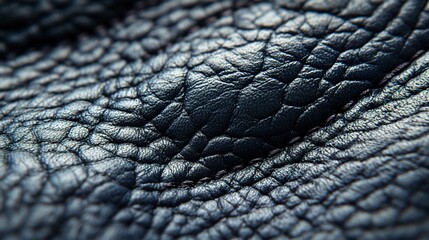 Black leather, close-up of texture.