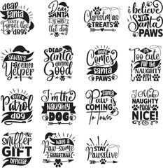 Dog Christmas svg designs bundle