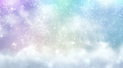 Fototapeta premium Sparkling Galaxy Background Clean Blank Canvas with Empty Space for Designs