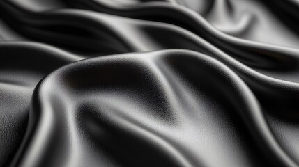 Obraz premium Black leather, close-up of texture.