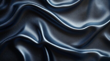 Fototapeta premium Black leather, close-up of texture.
