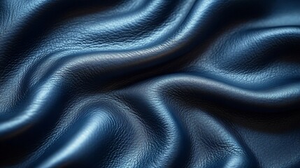 Fototapeta premium Black leather, close-up of texture.