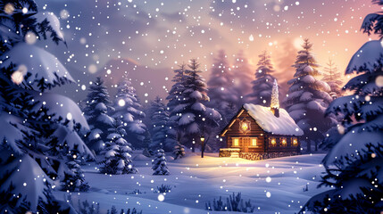 Fototapeta premium Winter Christmas Background