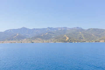 Stunning View of Thasos Island from the Sea