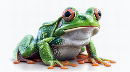 Obraz premium funny frog sticker