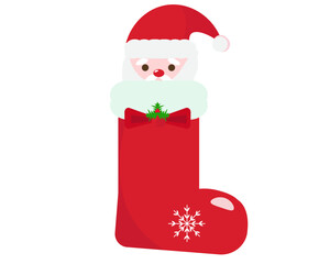 サンタブーツとサンタクロース。