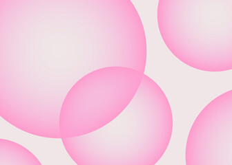 Round gradient background, featuring circle gradient shapes. Modern, contemporary design, perfect for wallpapers, backgrounds. Bright vibrant look. Pink bubbles.