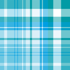 Seamless pattern in magical water blue colors for plaid, fabric, textile, clothes, tablecloth and other things. Vector image.