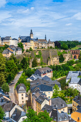 Beautiful city skyline in Luxembourg City, Grand Duchy of Luxembourg