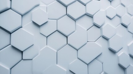 Futuristic Building with Nano Scale Hexagons