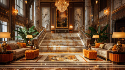 Fototapeta premium A Luxurious Lobby Experience