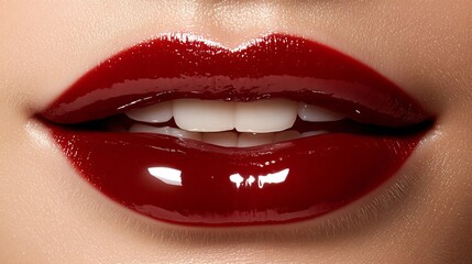 Obraz premium close up lips