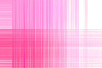 Fototapeta premium Abstract geometric background. Pink and white horizontal and vertical intersecting lines. Pink gradient.