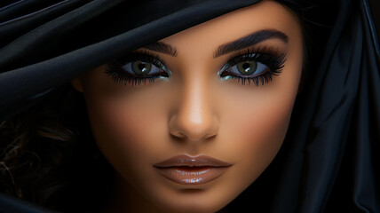 A Radiant Portrait of a Glamorous Woman