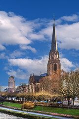Fototapeta premium Dreikonigskirche, Frankfurt, Germany