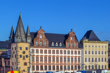 Fototapeta premium Embankment of Main, Frankfurt, Germany