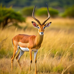 antelope isolated on white background