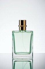 Premium perfume bottle mockup for luxury fragrance branding. Sophisticated template featuring sustainable glass design and elegant composition.