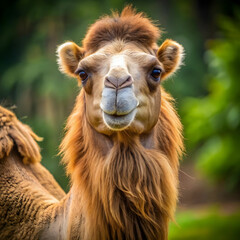 Fototapeta premium Bactrian camel (Camelus bactrianus), PNG, isolated on transparent background