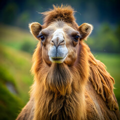Fototapeta premium Bactrian camel (Camelus bactrianus), PNG, isolated on transparent background