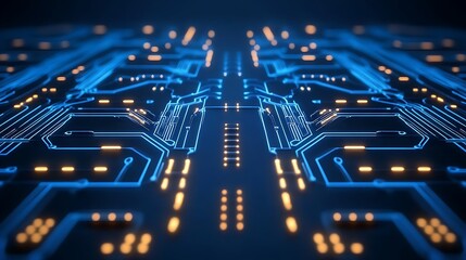 Obraz premium Abstract Technology Background Light Gradient Background with Room for Typography