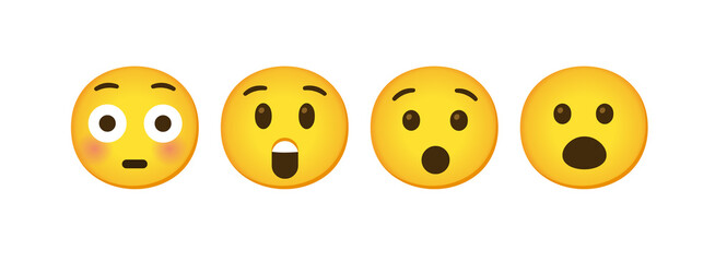 Set of surprising emotions 