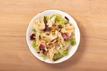 白舞茸のサラダ