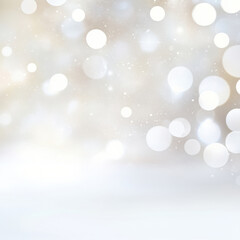 soft, dreamy background featuring blurred white and light circles, evoking festive and magical atmosphere perfect for Christmas celebrations