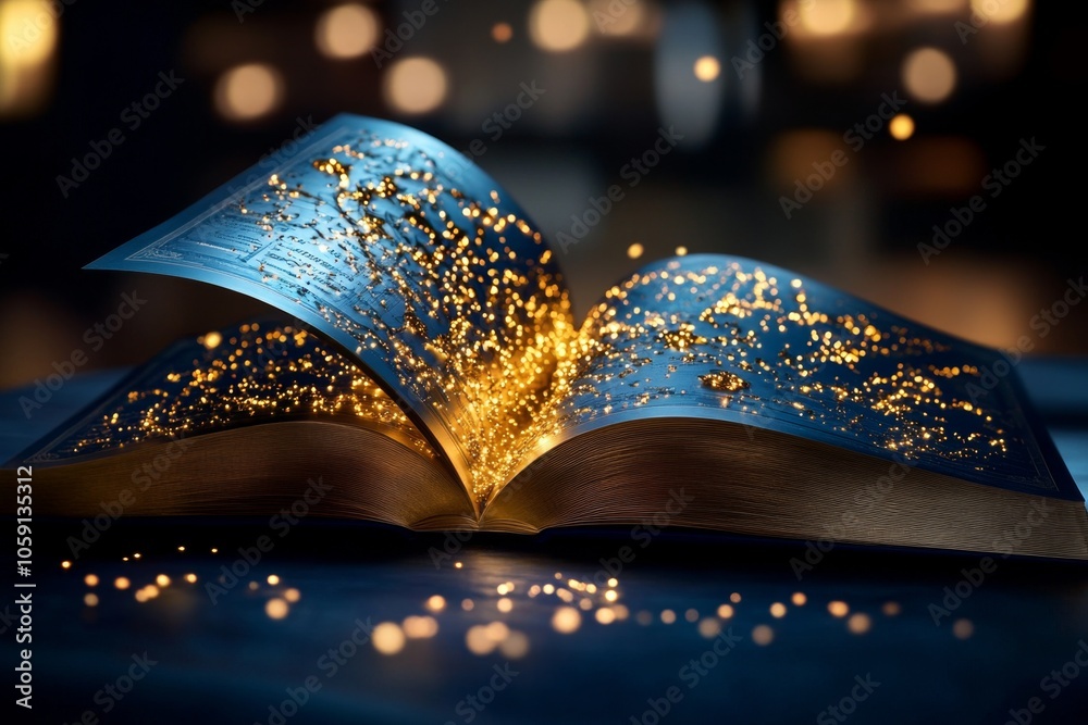 Poster Fantasy-inspired scene of a golden bond certificate glowing with structured interest data, capturing the magical and secure value of bonds as investments, symbolizing wonder and security