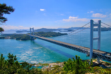 瀬戸大橋・鷲羽山・第一展望台から（岡山県・倉敷市）