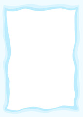 Obraz premium blue frame for text