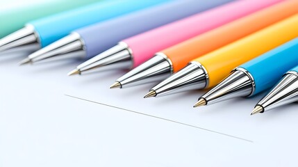 Fototapeta premium Legal Separation Process Pens Ready to Sign Forms in Attorneys Office - Achieving Peaceful Resolution and Emotional Release During Divorce Proceedings