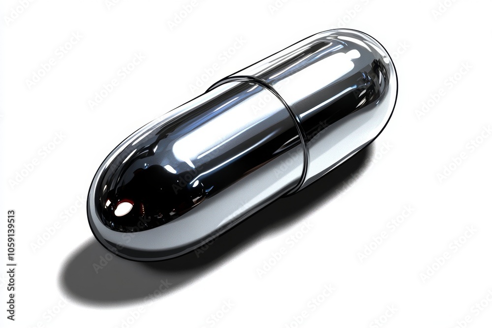 Poster simple 2d drawing of a bullet lying on its side with minimalist design on white, capturing the iconi