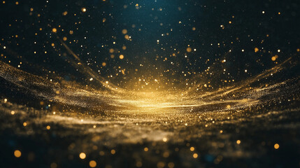 Obraz premium manifesting wealth abundance, divine manifestation energy universe, green gold dark luxury tones, money wealth beautiful.