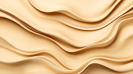 Obraz premium Abstract background with smooth flowing lines and waves in warm beige tones, creating a soft and organic texture.