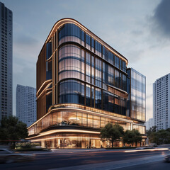 Obraz premium luxury Commercial building