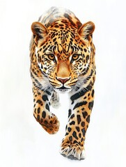 Obraz premium A tiger in motion, captured during a blurred movement.