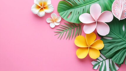 Obraz premium Summer Floral Background Abstract Gradient Background with Copy Space