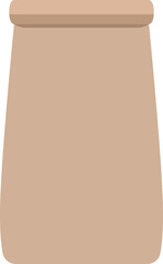 Cartoon paper bag packaging illustration.        